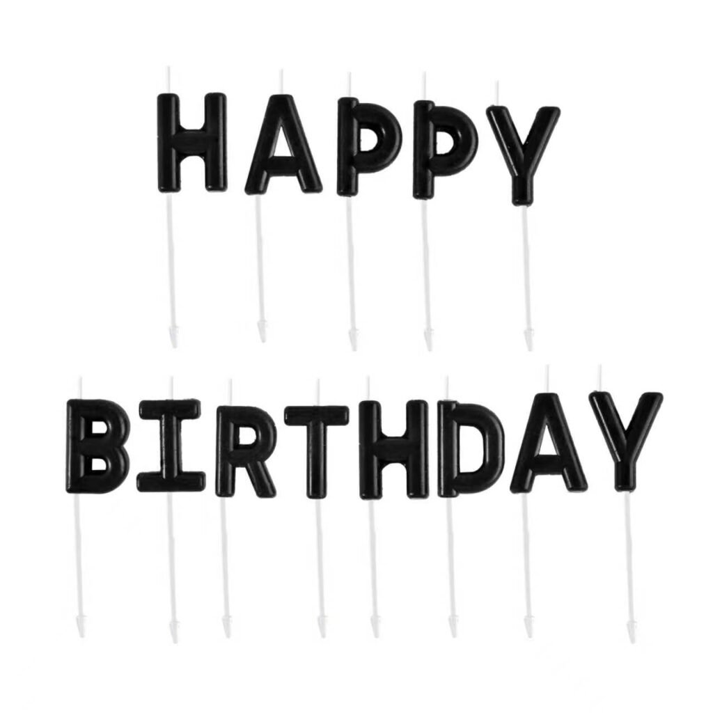Letter candles