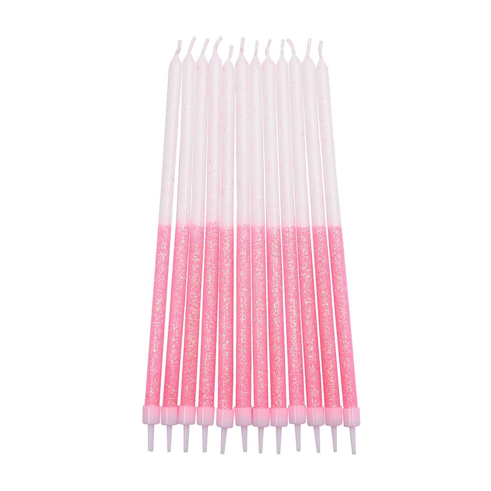 Glitter Taper Candles